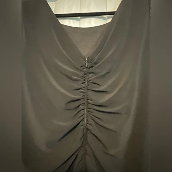 Elegant Black Dress with Embellished Sleeves - Picture 7 of 10